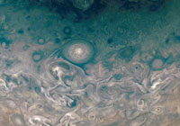 Jupiter swirling atmosphere...