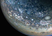 NASA's Juno Mission Captures the Colorful and Chaotic Clouds of Jupiter