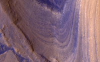 Mars - HiRISE Spots Curiosity Driving Toward Upper Gediz Vallis