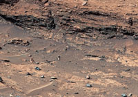 Mars - Curiosity's Detailed View of 'Fascination Turret'