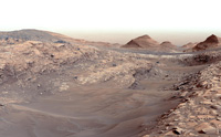 Mars - Curiosity Views Gediz Vallis Channel